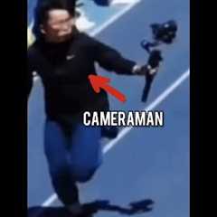 Cameraman Runs Faster Than The Athletes!