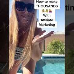 Make 1000s with affiliate marketing💰 #makemoneyonline #passiveincome #sidehustle #financialfreedom