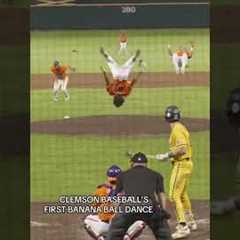 Clemson baseball 🤝 Savannah Bananas 🍌 #shorts