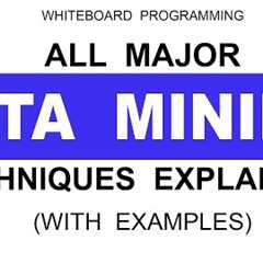 All Major Data Mining Techniques Explained With Examples