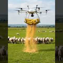 🚁 Amazing Drone Technology in Farming | Drone Delivering Supplies to Sheep 🐑