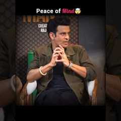 Manoj Bajpayee on Social media and Peace of mind 🤯💯