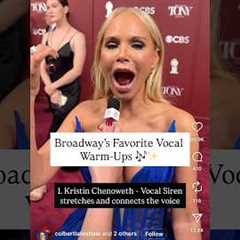 How Broadway Stars Warm-Up Their Voices #vocalwarmups