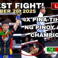 LATEST FIGHT! November 26, 2025 l PINOY 4x pinatihaya ang undefeated WBA Asia champion