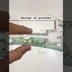 Conceptual landscape plan in process. #landscape #landscaparchitecture #garden #design