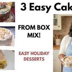 Box Cakes,3 Glow-Ups! EASY Thanksgiving Desserts Anyone Can Make! I Took Box Cakes to the NEXT Level