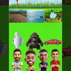 Did Messi Neymar Mbappe Ronaldo choose the wrong home? #cartoon #shorts #viral #ধাধা