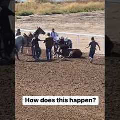 Horse Racing Accident at Sweetwater Downs Wyoming #wyoming Horses Race #horseracing Accidents Wrecks