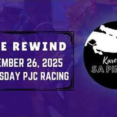 PJC RACE REWIND | NOVEMBER 26, 2025 | WEDNESDAY PJC RACING | Karera Sa Pinas