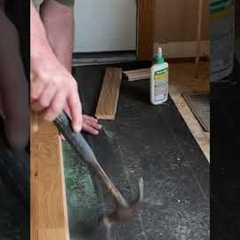 Reversing direction of hardwood flooring