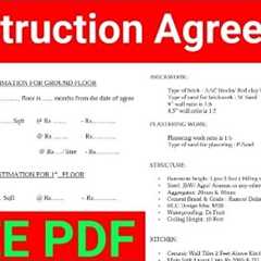 construction agreement | building agreement between owner and contractor