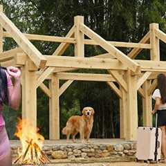 Full video: 185 days of building a wooden house by hand, reviving an abandoned plot of land