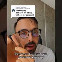 The company is not allowed to deduct money from your salary without your consent!