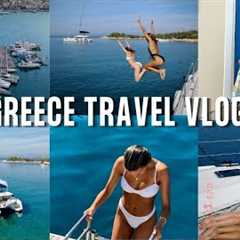 GREECE TRAVEL VLOG || a week of island hopping on a private yacht, swimming & meeting locals