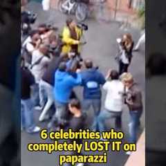 6 celebrities who completely lost it on paparazzi #foryoupage #usa #shorts #celebrity