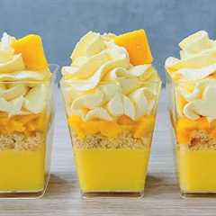 Mango Dessert Cups. No bake dessert that will melt in your mouth. Easy and Yummy.