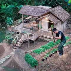 Building vegetable gardens and fish ponds in the forest – Self-sufficient life begins