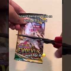 I Cut A ULTRA RARE Pokémon Card #shorts #pokemon #pokemoncards