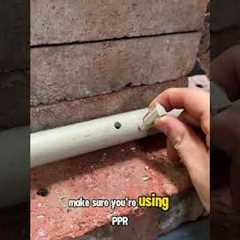 Have you ever accidentally drilled into a water pipe in your house? #plumbing  #plumber