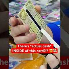 ACTUAL CASH inside of a TRADING CARD?!? 🤔👀