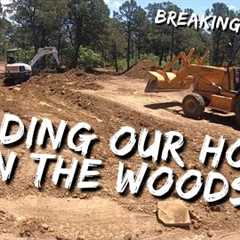 We Are Building a House in the Woods | Preparing Raw Land for a Foundation