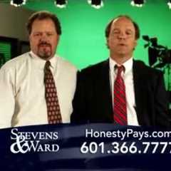 Funny personal injury lawyer ad lampooning silly attorney commercials; Stevens & Ward