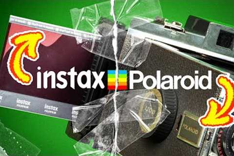 Instax Film in a Polaroid Camera (It Works… Kinda)
