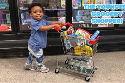 SHINE GOES GROCERY SHOPPING ALL BY HIMSELF!!! *The Cutest Thing Ever*