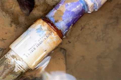 Water leak in meter box.