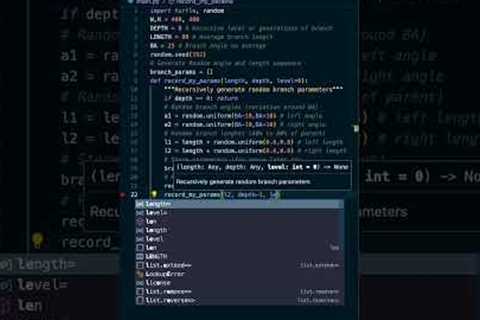 Python Beginners - Make a Tree #short #coding #programming #python