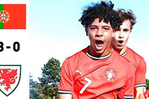 Portugal 3 x 0 Wales U16.Cristiano Ronaldo Junior Goal.Extended Highlights &amp; All Goals 2025