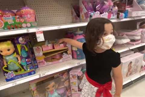 Target toy shopping on a budget for girls who like to shop