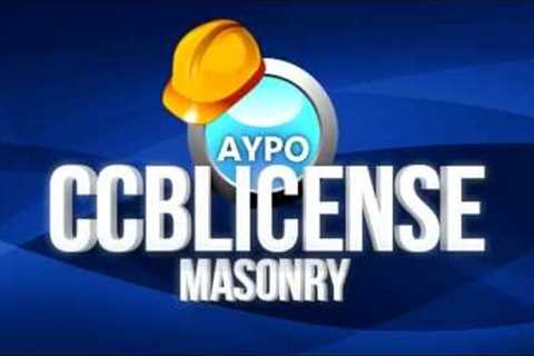 CCBLicense.com - Masonry Training Course