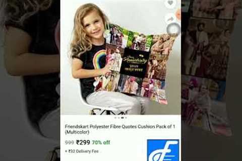 How To Buy/Order Cushion cover online Friendskart Customize/Personalized Photo and Text  At Flipkart