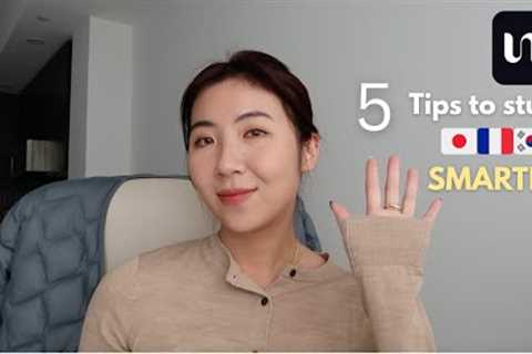 5 tips to study languages smarter with a busy schedule (French, Japanese &amp; Korean)