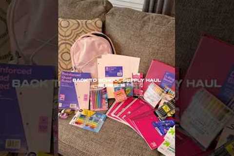 Back To School Supplies Haul 💕📚 #backtoschool2025 #backtoschool #backtoschoolsupplies