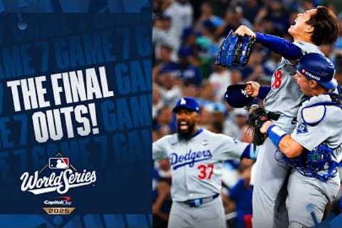 FINAL OUTS: The Los Angeles Dodgers win the 2025 World Series after an EPIC GAME 7! 🏆