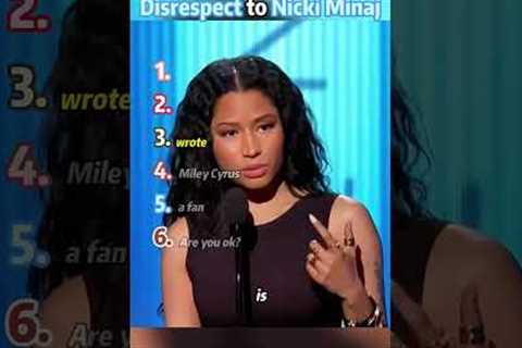 When celebrities show disrespect to Nicki #celebrities #funny