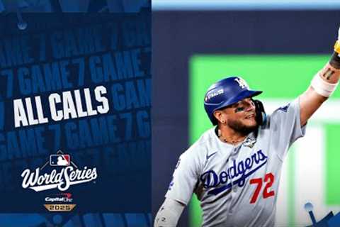 ALL CALLS: Miguel Rojas' CLUTCH home run for the Dodgers to force World Series Game 7 into extras!..