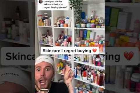SKINCARE I REGRET BUYING!😱(follow for more!💗) #beauty #skincareroutine #skincare #skin #beautytips