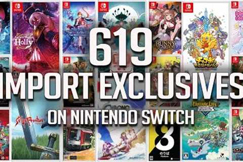 619 Import Exclusive Nintendo Switch games With English!