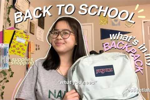 what's in my BACKPACK + SCHOOL SUPPLIES shopping!! 🛒🛍️📔