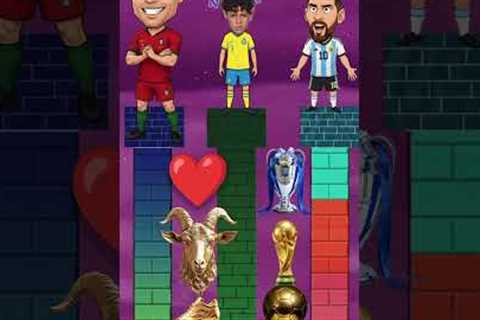Ronaldo vs Messi Challenge – Fighting for Ronaldo Jr.🥰? 🤔⚽ |  #ronaldo
