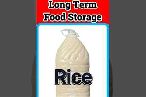 5 Minutes To Easy Long Term Food Storage