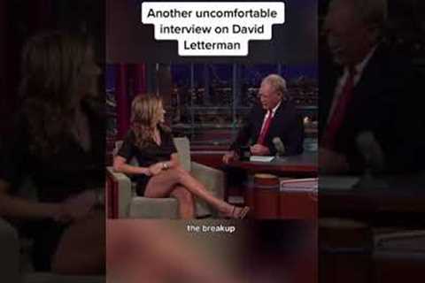 Jennifer Aniston another uncomfortable interview on David Letterman - Celebrity Bizz