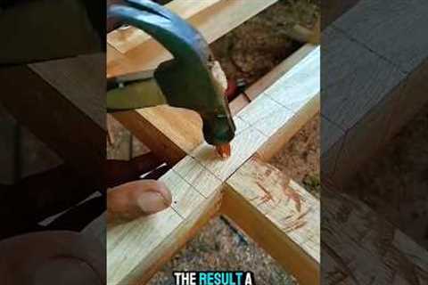 Secret Trick to Join Wood Without Using Too Many Nails! #carpentry #mechanic #shorts