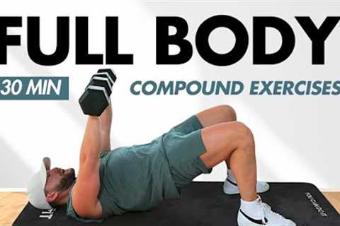 30-Min Full Body Dumbbell Workout at Home – Strength Training Circuit, Compound Exercises