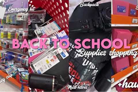 Back to school supplies shopping +HAUL *2025 edition* | Stanley cup, emergency kit, must haves..