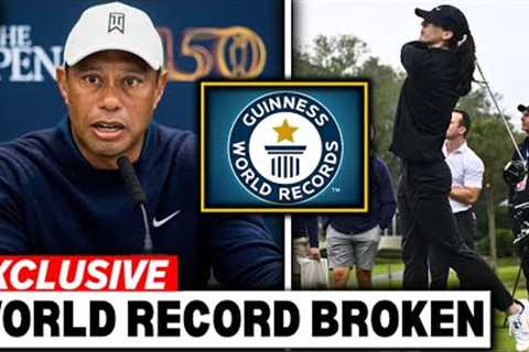 “Tiger Woods Left SPEECHLESS BY Caitlin Clark She Just Broke a Golf WORLD RECORD!”
