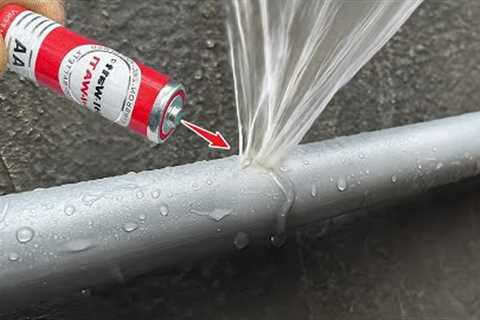 A very old plumber taught me this! Leaky pipe repair technique that very few plumbers know